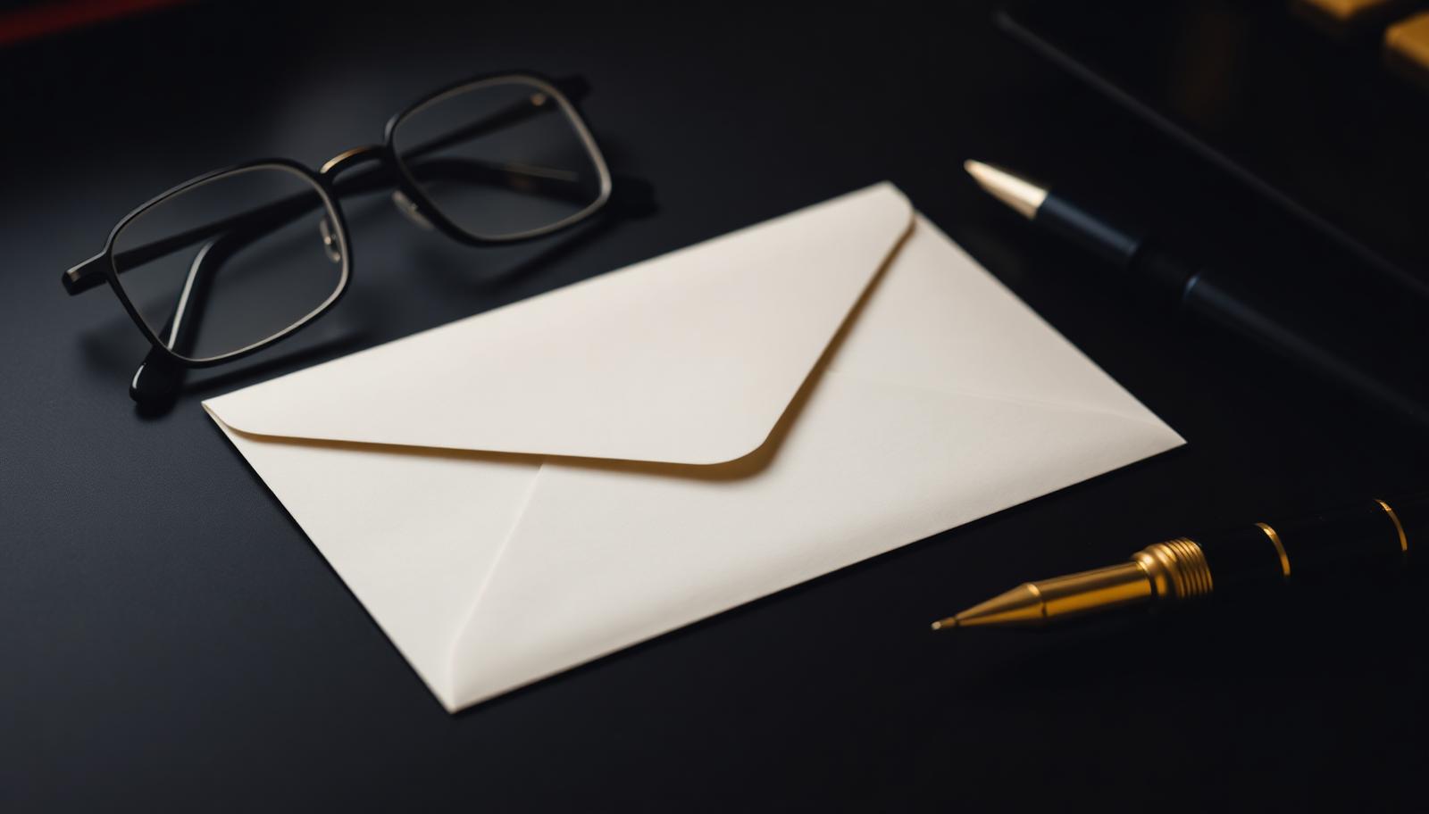 Formal letter on a dark desk beside reading glasses, representing an FCA Dear CEO letter received by a regulated firm